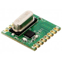 RFM219SW-433S1; Module: RF; FM receiver; FSK,GFSK,OOK; 433.92MHz; 4-wire SPI; HOPE MICROELECTRONICS