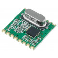 RFM23B-433S1; Module: RF; FM transceiver; FSK; 433.92MHz; SPI; -121dBm; 13dBm; HOPE MICROELECTRONICS