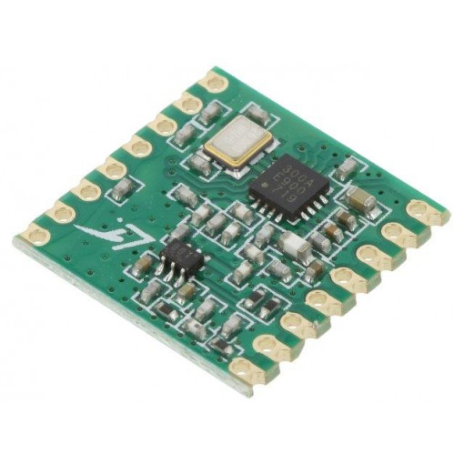 RFM300HW-868S2; Module: RF; FM transceiver; FSK,GFSK,OOK; 868MHz; UART; -120dBm; HOPE MICROELECTRONICS