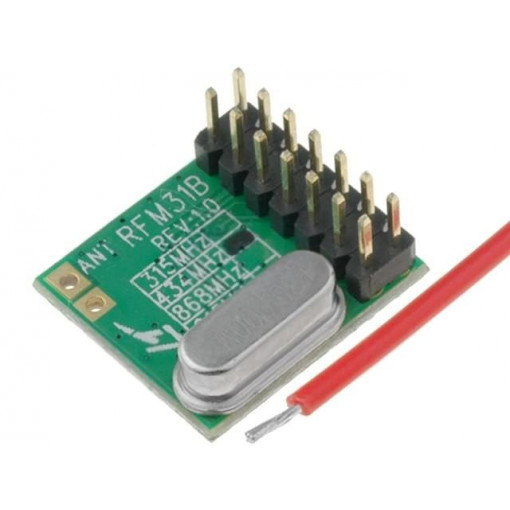 RFM31B-433D; Module: RF; FM receiver; FSK; 433.92MHz; SPI; -121dBm; 1.8÷3.6VDC; HOPE MICROELECTRONICS