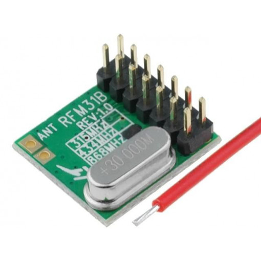 RFM31B-868D; Module: RF; FM receiver; FSK; 868MHz; SPI; -121dBm; 1.8÷3.6VDC; HOPE MICROELECTRONICS