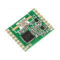 RFM69HW-433S2; Module: RF; FM transceiver; FSK; 433.92MHz; SPI; 1.8÷3.6VDC; 20dBm; HOPE MICROELECTRONICS