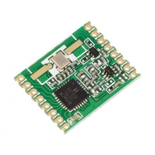 RFM69HW-433S2; Module: RF; FM transceiver; FSK; 433.92MHz; SPI; 1.8÷3.6VDC; 20dBm; HOPE MICROELECTRONICS
