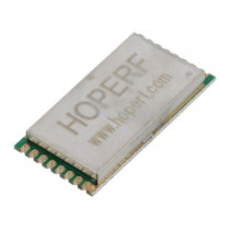 RFM98PW-169S2; Module: transceiver; RF; FSK,GFSK,GMSK,LoRa,MSK,OOK; 169MHz; HOPE MICROELECTRONICS