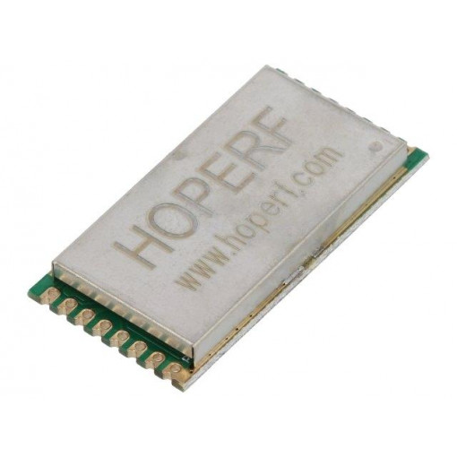 RFM98PW-169S2; Module: transceiver; RF; FSK,GFSK,GMSK,LoRa,MSK,OOK; 169MHz; HOPE MICROELECTRONICS