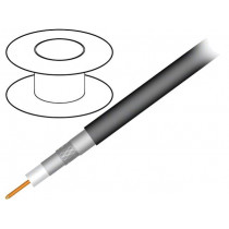 S1160BVT; Wire: coaxial; RG11; 1x75Ω; solid; CCS; PVC; black; 305m; TELESTE S1160BVT; Wire: coaxial; RG11; 1x75Ω; solid; CCS; PVC; black; 305m; TELESTE
