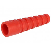 RG58SRB-R; Strain relief; RG58; red; Application: BNC plugs; 10pcs.; MH CONNECTORS