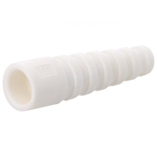 RG58SRB-W; Strain relief; RG58; white; Application: BNC plugs; 10pcs.; MH CONNECTORS