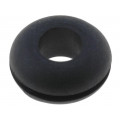 HG-3; Grommet; Ømount.hole: 7.7mm; Øhole: 4.8mm; Panel thick: max.0.8mm; RICHCO