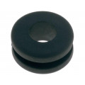 HG-4; Grommet; Ømount.hole: 9.5mm; Øhole: 6.4mm; Panel thick: max.2.4mm; RICHCO