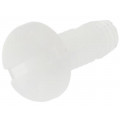 NSE-1580-M2.5-8; Screw; M2,5x8; Head: cheese head; slotted; plastic; Colour: natural; RICHCO