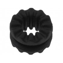 VG-1; Grommet; Ømount.hole: 6.35mm; Panel thick: max.1.45mm; Mat: rubber; RICHCO