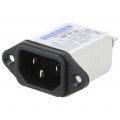 RID0342H; Connector: AC supply; socket; male; 3A; 250VAC; IEC 60320; -25÷85°C; ROXBURGH EMC