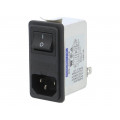 RIQ0442H2; Connector: AC supply; socket; male; 4A; 250VAC; IEC 60320; -25÷85°C; ROXBURGH EMC
