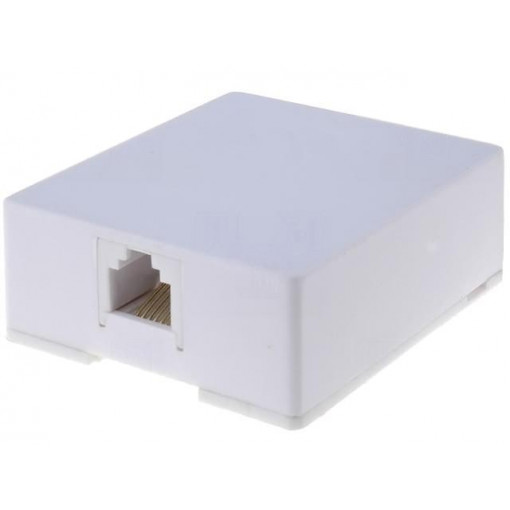 RJ12GN; Socket; RJ12; Layout: 6p6c; surface-mounted,screw,self-adhesive; NINIGI