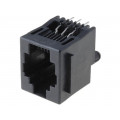 5520258-3; Socket; RJ12; PIN: 6; with panel stop blockade; Layout: 6p6c; THT; TE Connectivity