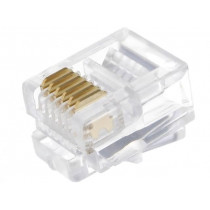 ; Plug; RJ12; PIN: 6; Layout: 6p6c; IDC,crimped; for cable; NINIGI