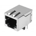 LMJ1598824110DT39; Socket; RJ45; PIN: 8; shielded,with isolation transformer; THT; AMPHENOL