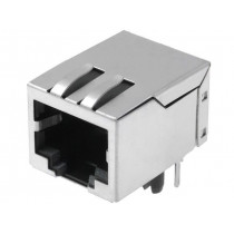 LMJ1598824110DT39; Socket; RJ45; PIN: 8; shielded,with isolation transformer; THT; AMPHENOL
