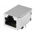 LMJ2018814100DT1; Socket; RJ45; PIN: 8; shielded,with isolation transformer; THT; AMPHENOL