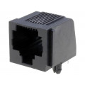 5520251-4; Socket; RJ45; PIN: 8; with panel stop blockade; Layout: 8p8c; THT; TE Connectivity