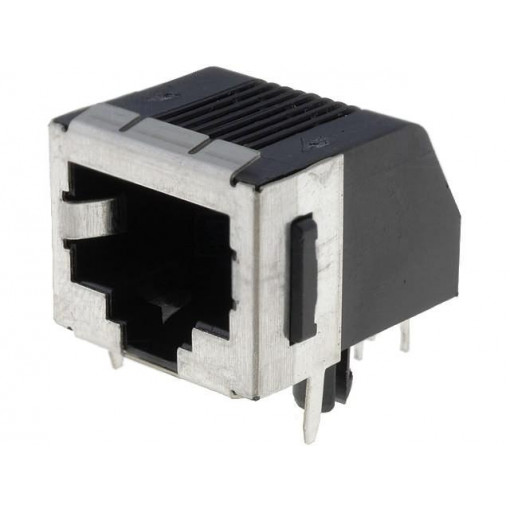 5555141-1; Socket; RJ45; PIN: 8; Cat: 3; shielded,with panel stop blockade; TE Connectivity