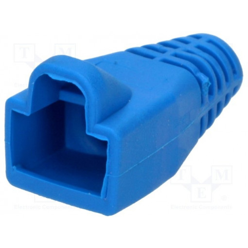6510-0100-03; RJ45 plug boot; 6mm; Colour: blue; ENCITECH