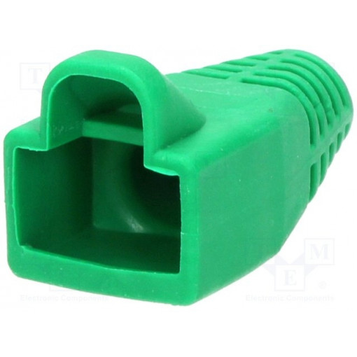 6510-0100-05; RJ45 plug boot; 6mm; Colour: green; ENCITECH