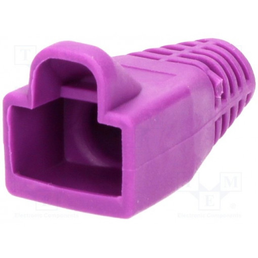 6510-0100-07; RJ45 plug boot; 6mm; Colour: purple; ENCITECH
