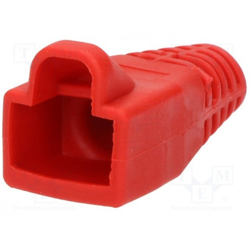 6510-0100-10; RJ45 plug boot; 6mm; Colour: red; ENCITECH