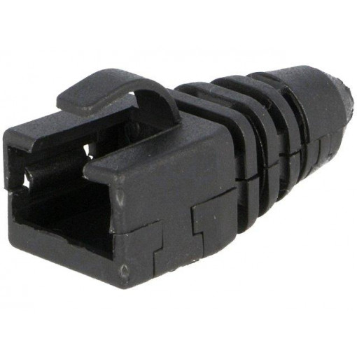 6510-0102-06; RJ45 plug boot; Colour: black; ENCITECH