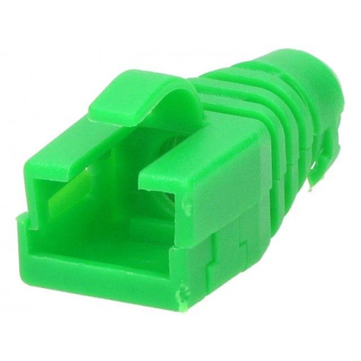 6510-0102-05; RJ45 plug boot; Colour: green; ENCITECH