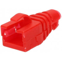 6510-0102-10; RJ45 plug boot; Colour: red; ENCITECH