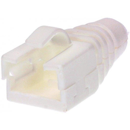 6510-0102-08; RJ45 plug boot; Colour: white; ENCITECH