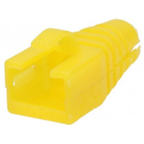 6510-0102-04; RJ45 plug boot; Colour: yellow; ENCITECH
