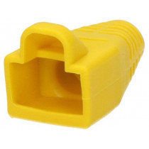 6510-0100-04; RJ45 plug boot; 6mm; Colour: yellow; ENCITECH