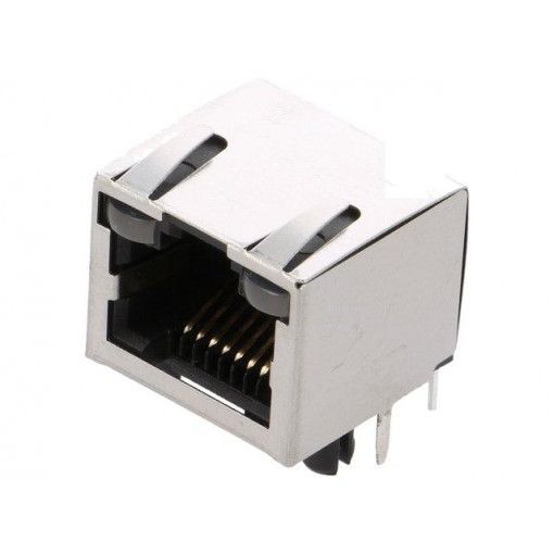 RJHSE-538A; Socket; RJ45; Cat: 5; shielded,with LED; Layout: 8p8c; THT; AMPHENOL