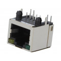 RJJS-88-1401-EJH-136; Socket; RJ45; PIN: 8; Cat: 5; shielded; Layout: 8p8c; THT; angled; ENCITECH