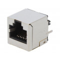 RJJS-88-141-E7V-058; Socket; RJ45; PIN: 8; Cat: 6a; shielded; Layout: 8p8c; THT; straight; ENCITECH