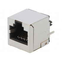 RJJS-88-141-E7V-058; Socket; RJ45; PIN: 8; Cat: 6a; shielded; Layout: 8p8c; THT; straight; ENCITECH
