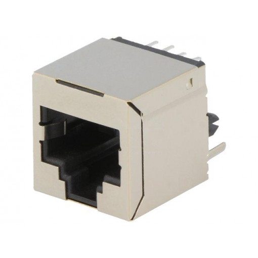 RJJS-88-142-E1V-002; Socket; RJ45; PIN: 8; Cat: 5; shielded; Layout: 8p8c; THT; straight; ENCITECH