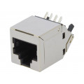 RJJS-88-142-E7A-026; Socket; RJ45; PIN: 8; Cat: 6; shielded; Layout: 8p8c; THT; angled; ENCITECH