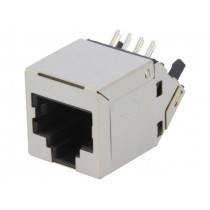 RJJS-88-142-E7A-026; Socket; RJ45; PIN: 8; Cat: 6; shielded; Layout: 8p8c; THT; angled; ENCITECH