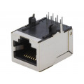 RJJS-88-142-E9H-032; Socket; RJ45; PIN: 8; Cat: 5e; shielded; Layout: 8p8c; THT; angled; ENCITECH