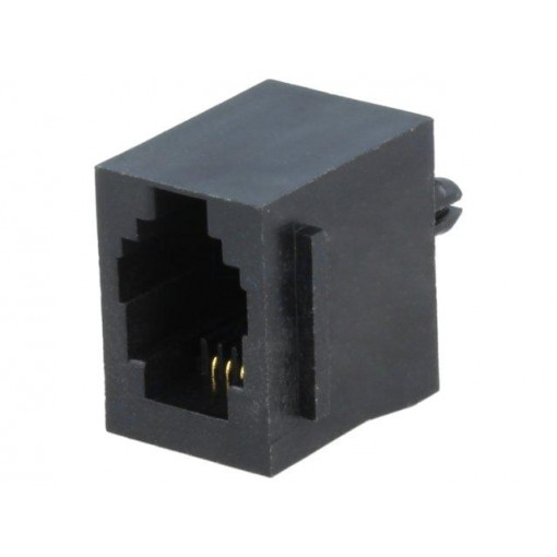 RJJU-44-122-E1V-047; Socket; RJ9; PIN: 4; Cat: 5; Layout: 4p4c; THT; straight; ENCITECH