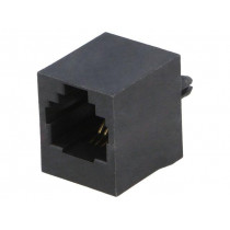 RJJU-64-1407-E1V-088; Socket; RJ11; PIN: 4; Cat: 5; Layout: 6p4c; THT; straight; ENCITECH