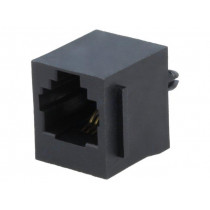 RJJU-64-1410-E1V-088; Socket; RJ11; PIN: 4; Cat: 5; Layout: 6p4c; THT; straight; ENCITECH