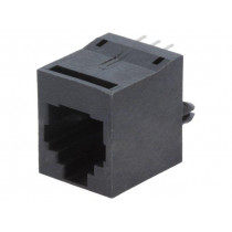 RJJU-66-1406-E1V-088; Socket; RJ12; PIN: 6; Cat: 5; Layout: 6p6c; THT; straight; ENCITECH