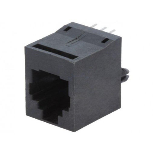 RJJU-66-1406-E1V-088; Socket; RJ12; PIN: 6; Cat: 5; Layout: 6p6c; THT; straight; ENCITECH