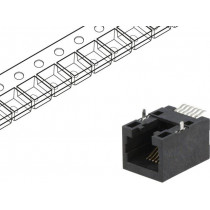 RJJU-66-141-E3H-004; Socket; RJ12; PIN: 6; Cat: 5; Layout: 6p6c; SMT; horizontal; ENCITECH
